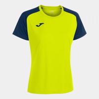 Joma Academy IV Short Sleeve T-Shirt Fluor Yellow Navy L