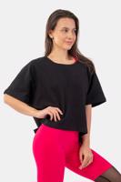 Nebbia Organic Cotton Loose Fit “The Minimalist” Crop Top XS