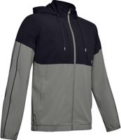 Under Armour Athlete Recovery Woven Warm Up Top-GRN M