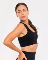 Vilgain Seamless Ribbed Racer Back Bra S/M black